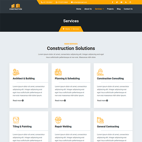 Services construction